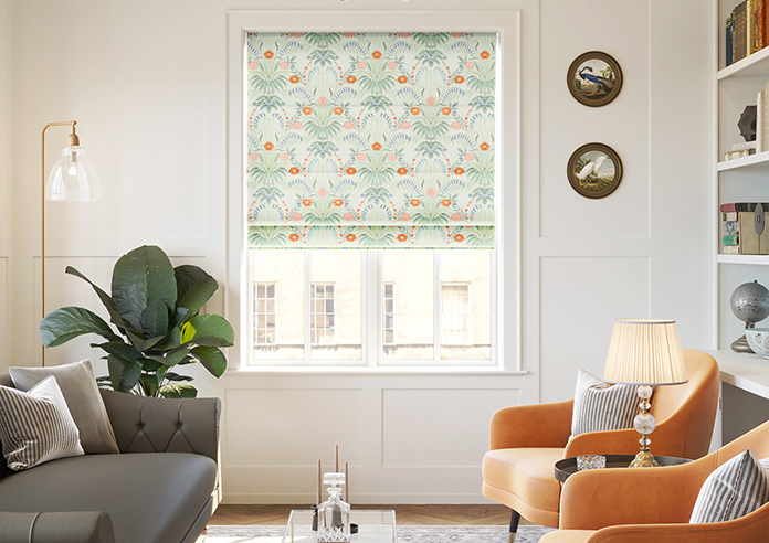 Cotswold Faux Silk, Persimmon - Motorised Roman Blind - Image 3